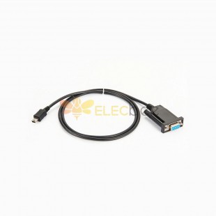 Conector Recto Hembra D-Sub 9 Pin A Mini USB Con Cable RS232 1M