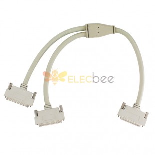 Cable Y D-SUB50PIN macho a doble DB25P macho para conexión de equipos industriales0,5 metros