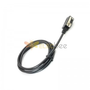 Cable serie hembra DB9 Cable de perfil bajo DB9 en ángulo recto con conectores de perfil bajo para módem de escáner Pos