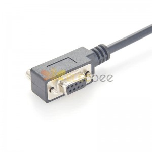 DB9 Female Serial Cable Low Profile Cable DB9 Right Angled With Low Profile Connectors For Pos Scanner Modem