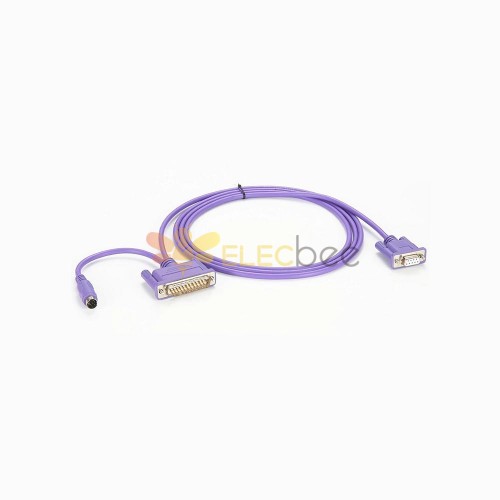 SC09 SC-09 電纜RS232 到RS422 DB9 母頭 轉 DB25公 和8Pin USB 紫色線 1.5米