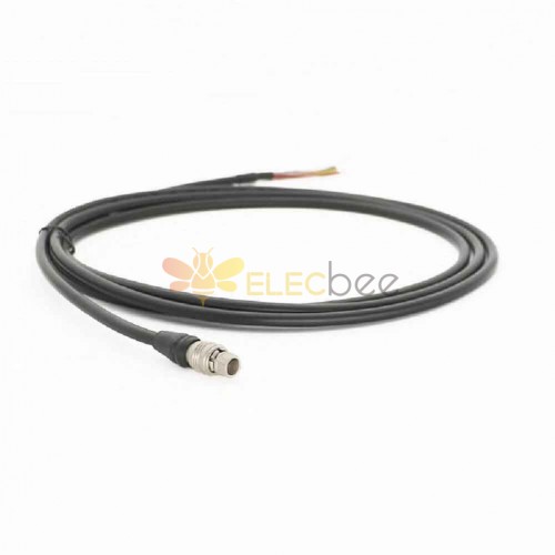 HR25A-7P-8P conector Elecbee plugue de link de câmera macho 8 pinos cabo 1M