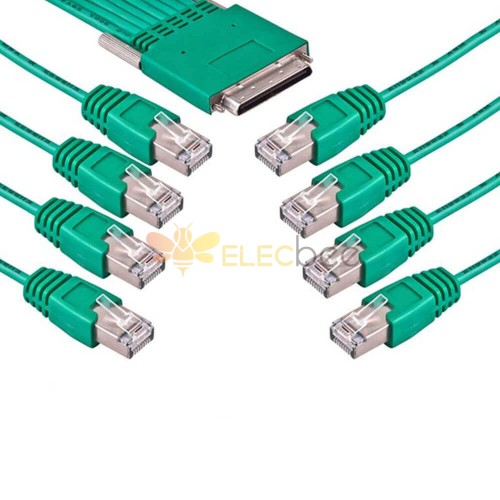 Varón del Pin del cable Hd68 Octal-Octal-Async de Cisco al varón 3M de 8*RJ45