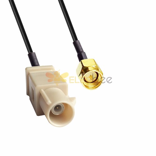 FAKRA SMB I-Code-Stecker, langer Körper auf SMA-Stecker, verlustarme Bluetooth-Kabelbaugruppe für Fahrzeuge, 1,5 DS, 50 cm