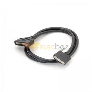 VHDCI 68Pin Droit Mâle Vers SCSI-3 Hpdp68Pin Mâle Droit Connecteur Avec Câble 1.5M