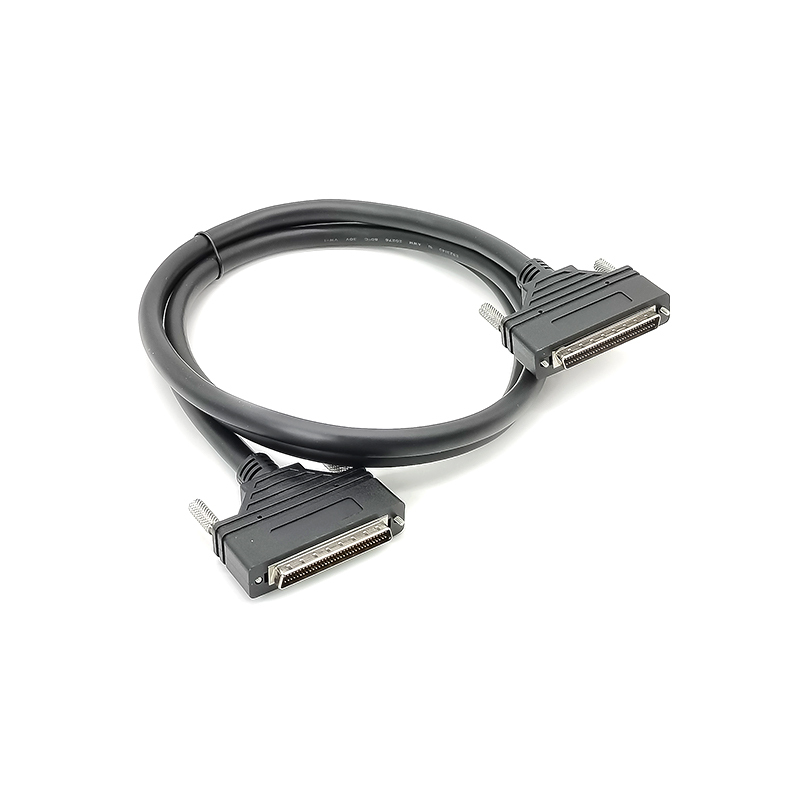 VHDCI 68Pin Straight Male To SCSI-3 Hpdp68Pin Male Straight Connector With Cable 1.5M