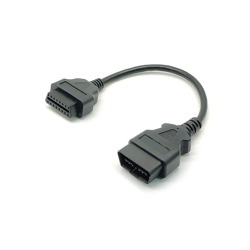 Automobile OBD Extension Cable Male To Female 16 Pin OBD2 Diagnostic Tool Extension Cable 0.3M