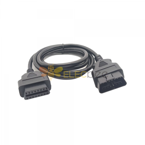 Câble d'extension d'automobile OBD mâle à femelle 16 broches OBD2 câble d'extension d'outil de Diagnostic 1.5M