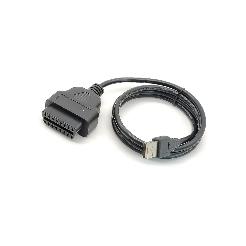 OBD2 Fêmea para Usb2.0 Macho Cabo de Extensão Automóvel OBD Gps Cabo 1M