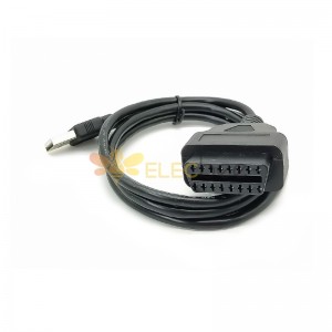 OBD2 Female To Usb2.0 Male Extension Cable Automobile OBD Gps Cable 1M