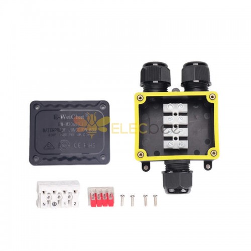 Ip68 Plastic Waterproof Junction Box Y Shaped Three Way Outdoor Cable Junction Box Distribution 8203