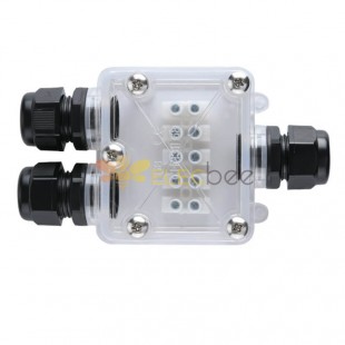 IP68 Прозрачная 3-контактная пластиковая Y-образная водонепроницаемая распределительная коробка для кабеля уличных фонарей
