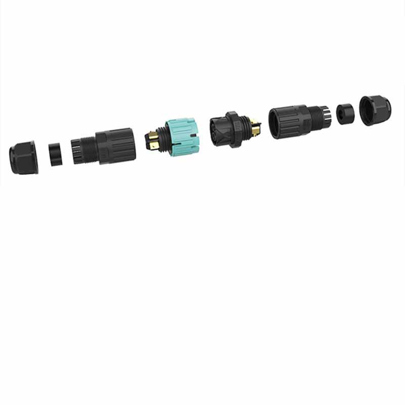 EW-M19 Male Female Waterproof Led Strip 2 Pin Mini Wire Nuts Electrical Butt Plug Cable Connector （For Cable 3.5-6.5/5-8/7-10Mm) For 5-8mm Cable