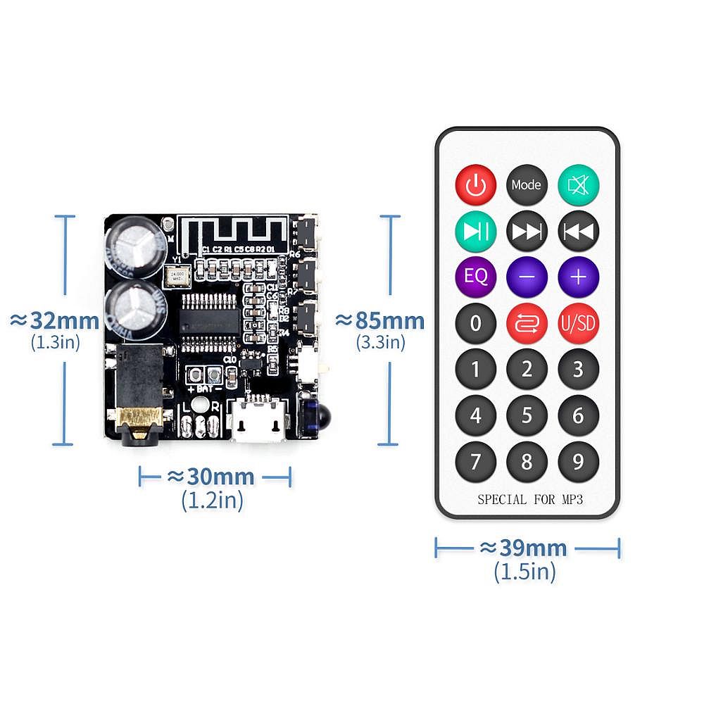 5Pcs-VHM-314-V30-Bluetooth-Audio-Receiver-Board-bluetooth-50-MP3-lossless-Decoder-Board-with-EQ-Mode-1759969