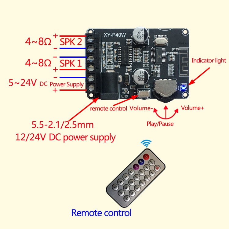 5pcs-XY-P40W-40Wx2-Dual-Channel-bluetooth-50-Stereo-Audio-Power-Digital-Amplifier-Board-DIY-Amplifie-1666325