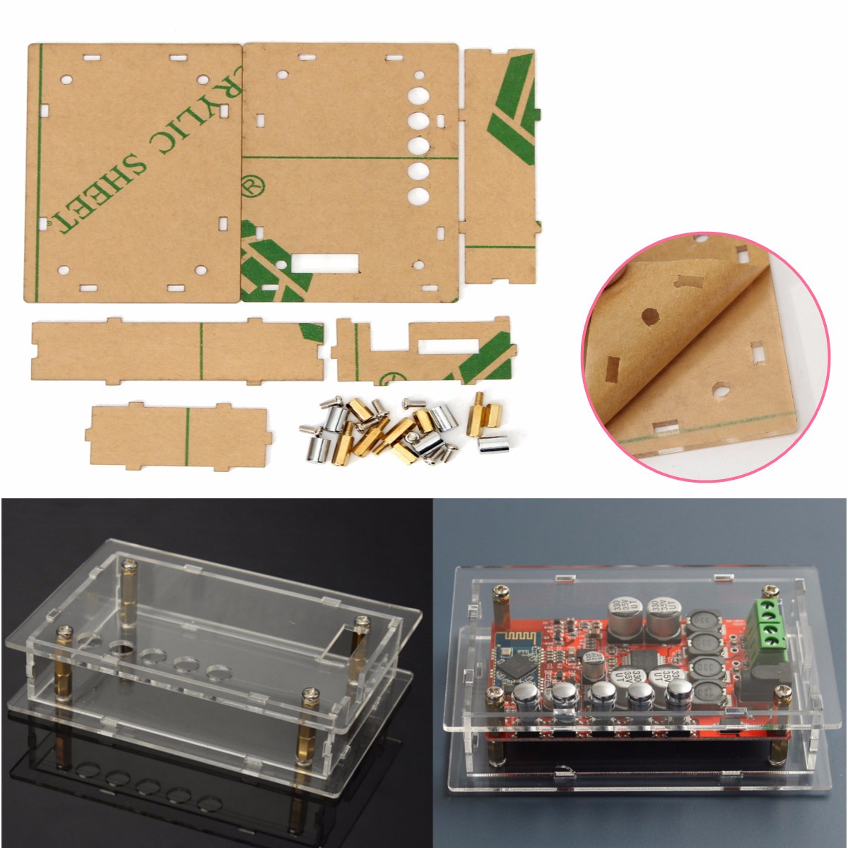 Acrylic-Case-for-TDA7492P-Digital-bluetooth-40-Audio-Receiver-Power-Amplifier-Module-Board-1416449