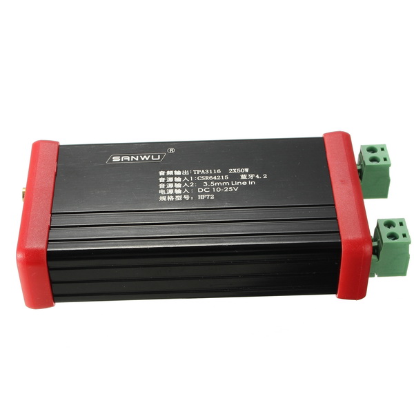 HIFI bluetooth 5.0 Amplificatore di ricezione Box 2X50W Uscita  Amplificatore bluetooth senza fili HF72