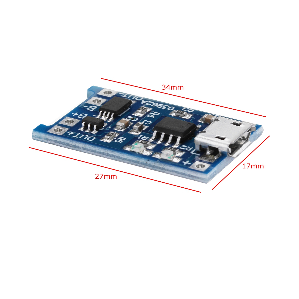 10Pcs-TP4056-Micro-USB-5V-1A-Lithium-Battery-Charging-Protection-Board-TE585-Lipo-Charger-Module-1255764