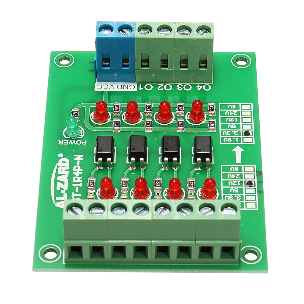 12V-To-33V-4-Channel-Optocoupler-Isolation-Board-Isolated-Module-PLC-Signal-Level-Voltage-Converter--1336504