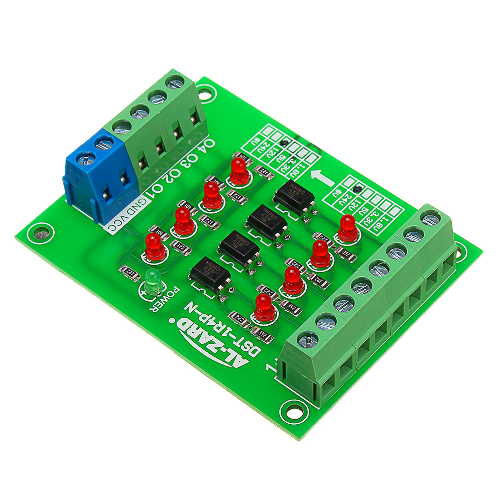 3pcs-24V-To-12V-4-Channel-Optocoupler-Isolation-Board-Isolated-Module-PLC-Signal-Level-Voltage-Conve-1466954