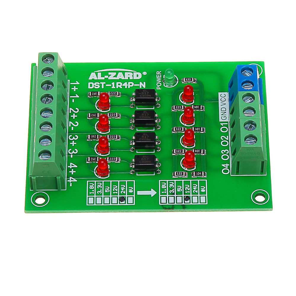 3pcs-24V-To-12V-4-Channel-Optocoupler-Isolation-Board-Isolated-Module-PLC-Signal-Level-Voltage-Conve-1466954