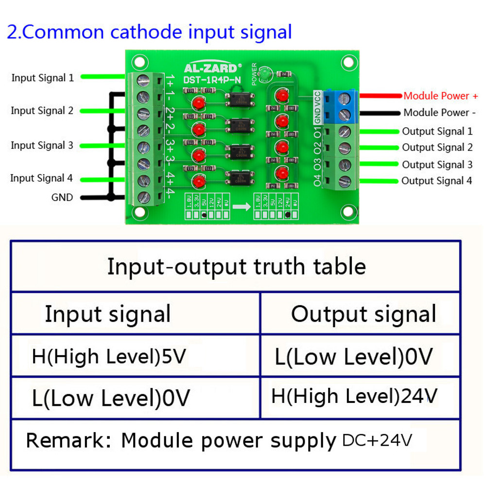 3pcs-5V-To-24V-4-Channel-Optocoupler-Isolation-Board-Isolated-Module-PLC-Signal-Level-Voltage-Conver-1466342