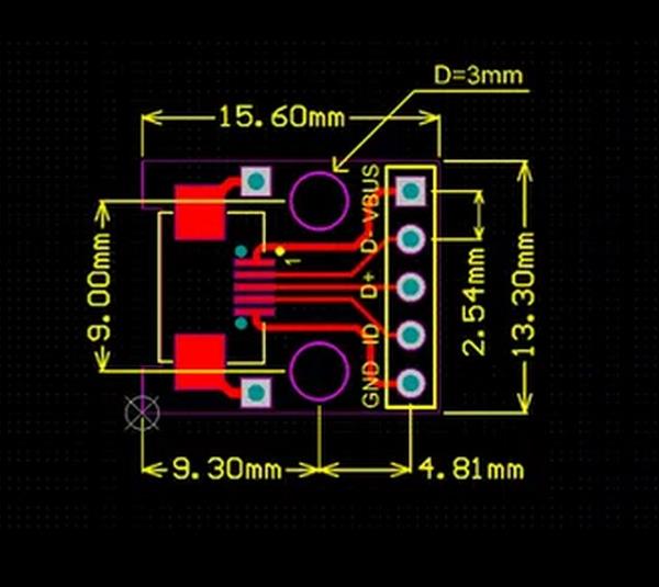 5pcs-Micro-USB-To-Dip-Female-Socket-B-Type-Microphone-5P-Patch-To-Dip-254mm-Pin-With-Soldering-Adapt-1165556