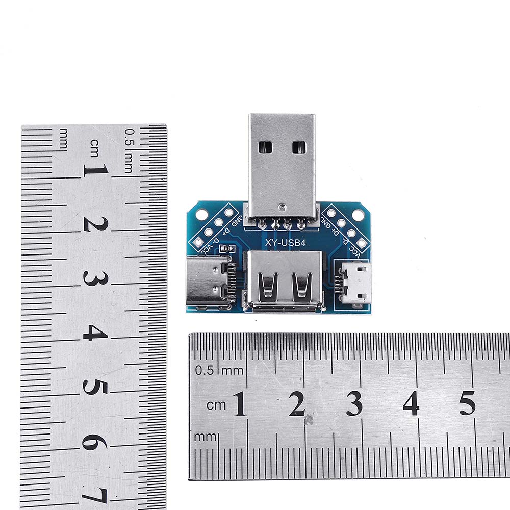 5pcs-USB-Adapter-Board-Male-to-Female-Micro-Type-C-4P-254mm-USB4-Module-Converter-1605812