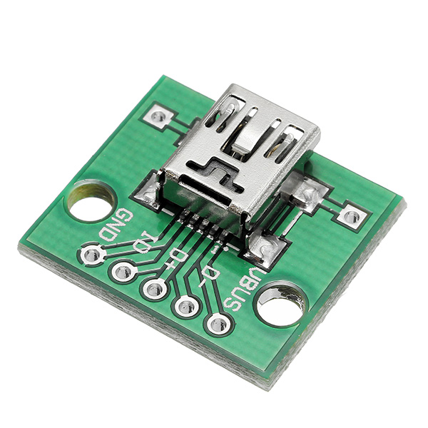 5pcs-USB-To-DIP-Female-Head-Mini-5P-Patch-To-DIP-254mm-Adapter-Board-1167636