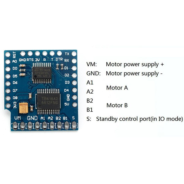 3Pcs-Wemosreg-Motor-Shield-For-WeMos-D1-Mini-I2C-Dual-Motor-Driver-TB6612FNGV100-1198133