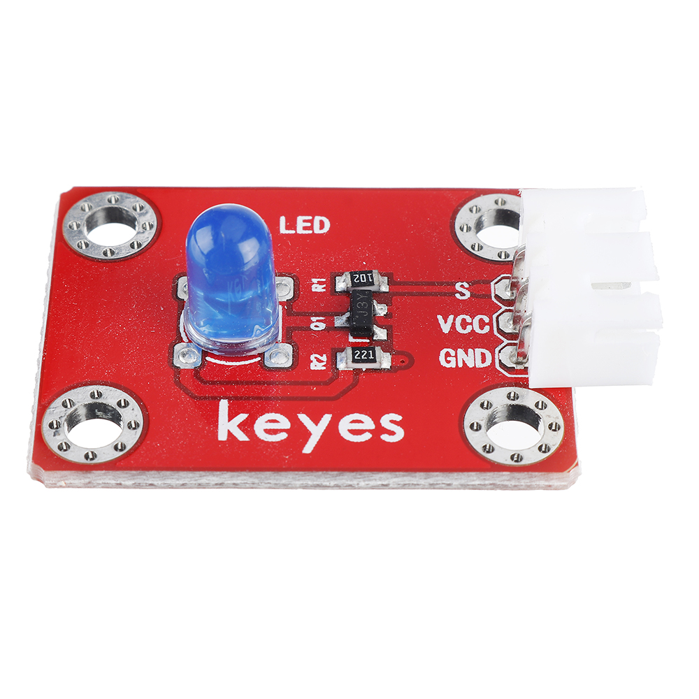 Keyes-Brick-LED-Blue-Light-Module-Pad-hole-Anti-reverse-Plug-White-Terminal-Digital-Signal-1731596