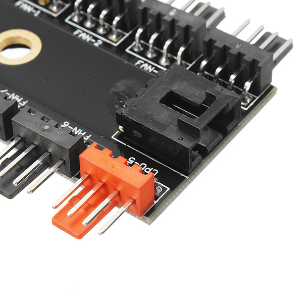 12V 10 Way 4pin Fan Hub Speed Controller Regulator For Computer Case With  PWM Connection Cable