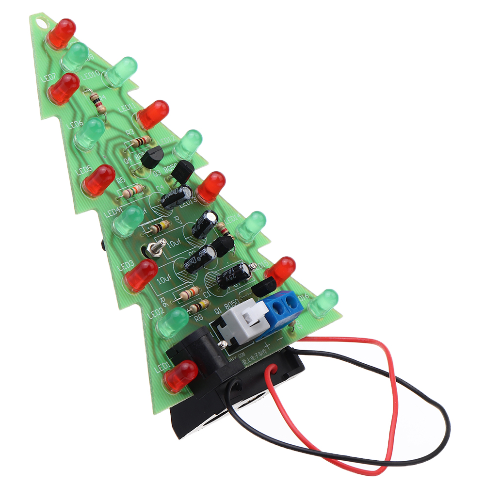 Assembled-Christmas-Tree-16x-LED-Color-Light-Electronic-PCB-Decoration-Tree-Children-Gift-1602760