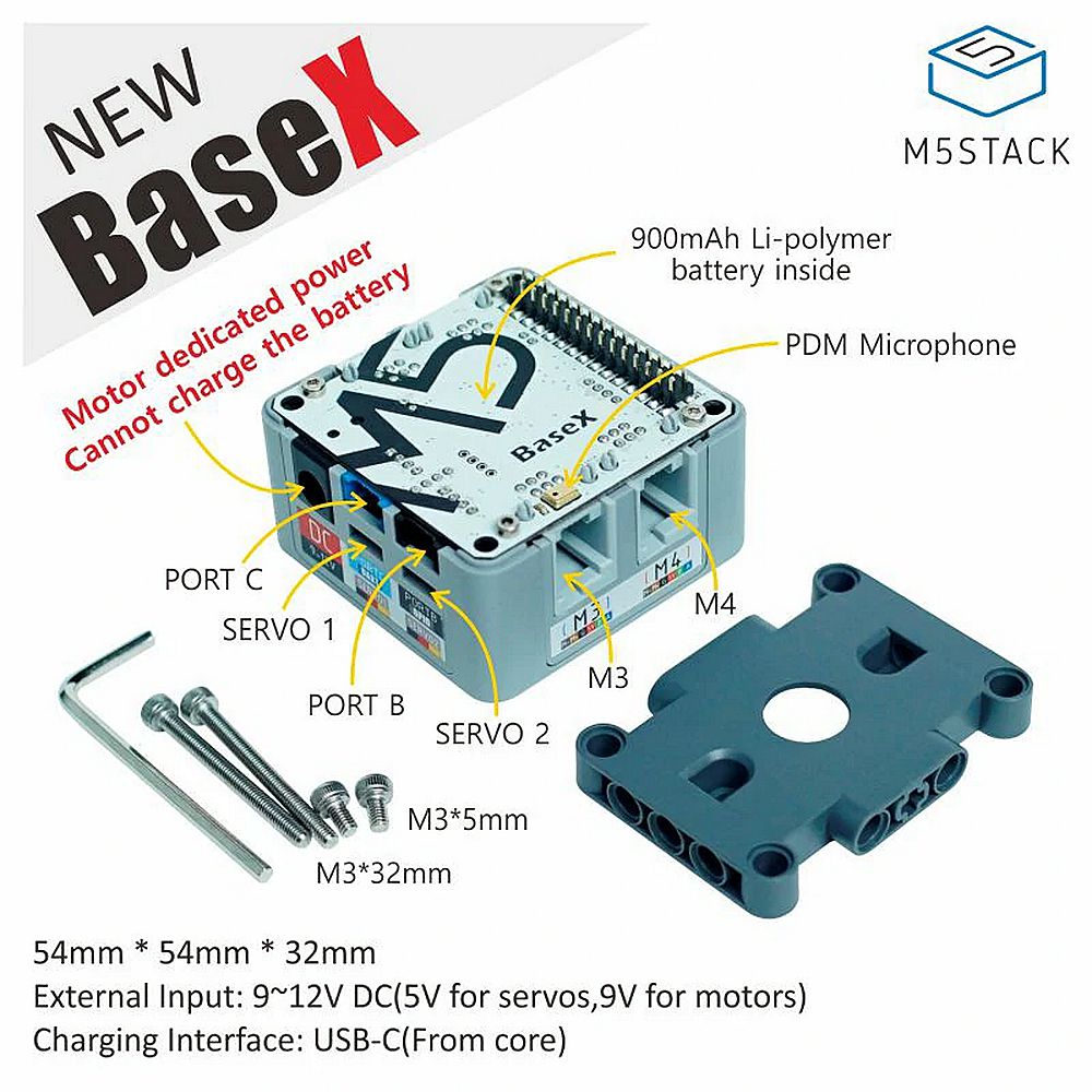 M5Stackreg-BaseX-Battery-Base-Compatible-with-EV3-Motor-4-way-RJ11-Motor--2-way-Servi-Interface-900m-1648362