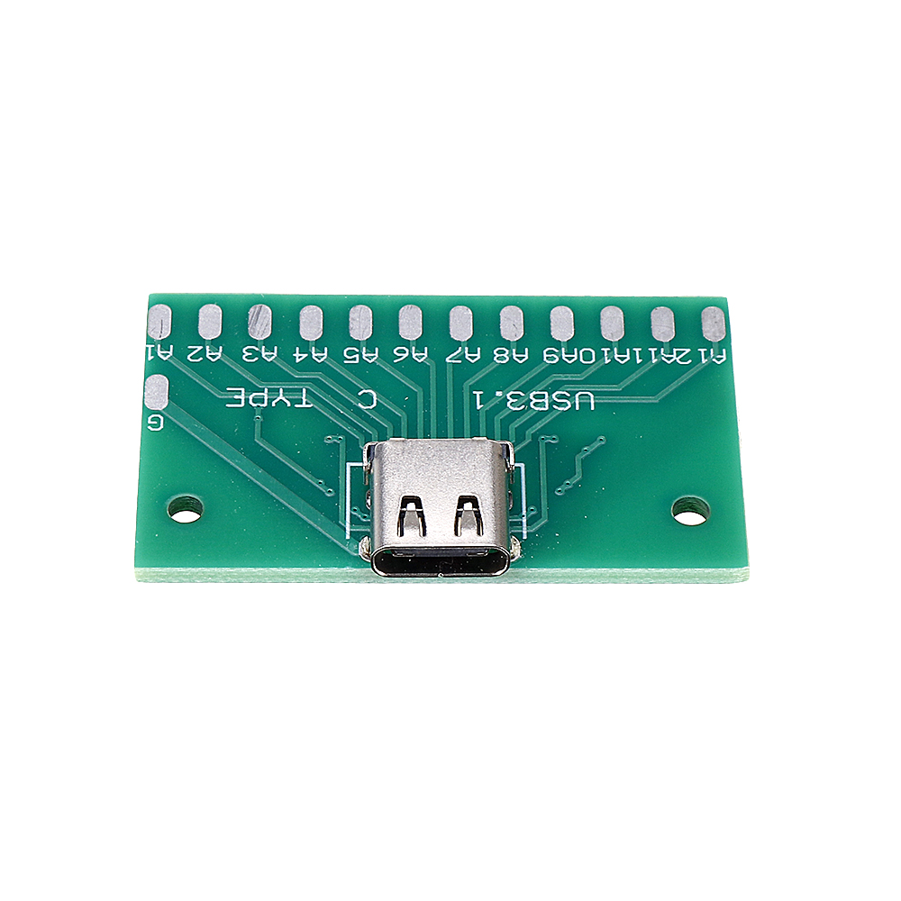 TYPE-C-Female-Test-Board-USB-31-with-PCB-24P-Female-Connector-Adapter-For-Measuring-Current-Conducti-1551934