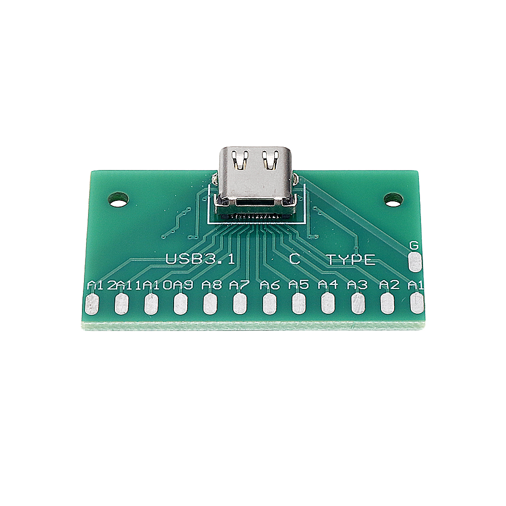 TYPE-C-Female-Test-Board-USB-31-with-PCB-24P-Female-Connector-Adapter-For-Measuring-Current-Conducti-1551934