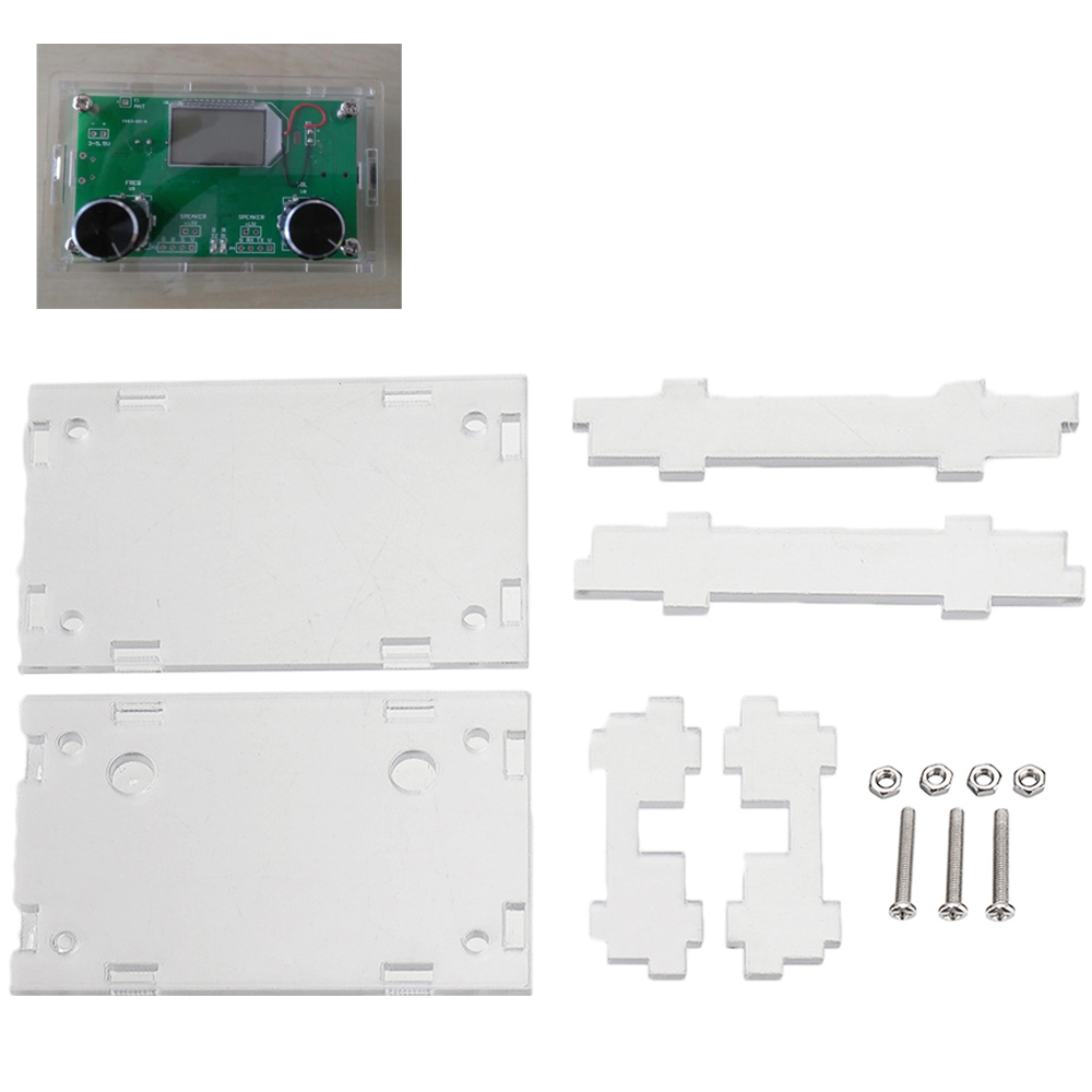 Transparent-Acrylic-Sheet-Housing-Case-For-DSP--PLL-Digital-Stereo-FM-Radio-Receiver-Module-1124469