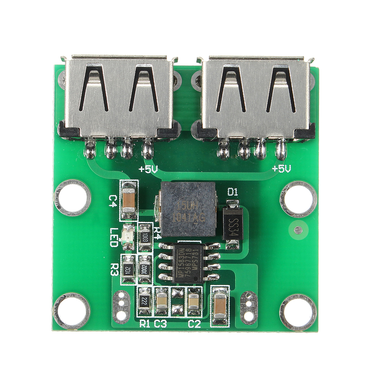 5Pcs-Dual-USB-Output-6-24V-To-52V-3A-DC-DC-Step-Down-Power-Charger-Module-Converter-1123514