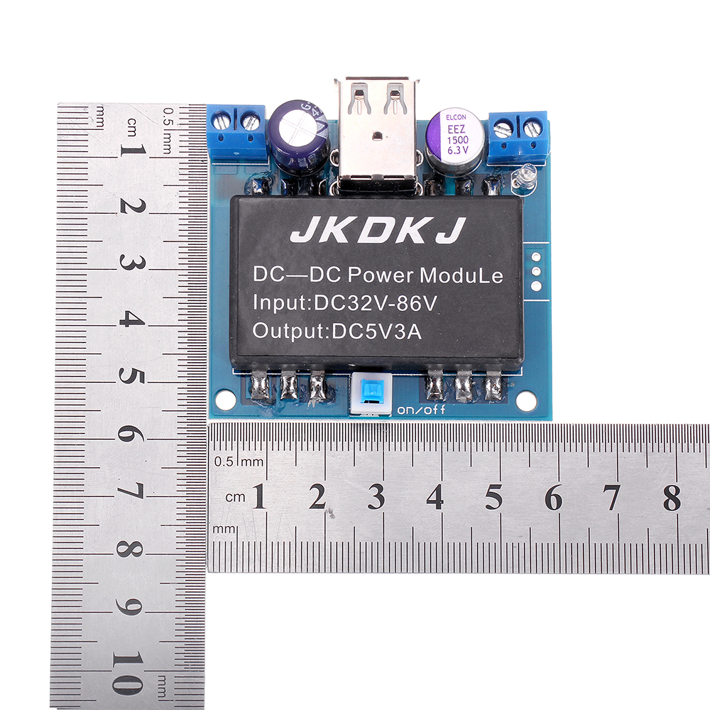 DC36-86V-Electric-Vehicle-Battery-Isolation-Step-Down-5V3A-USB-Anti-interference-Regulated-Power-Sup-1613161