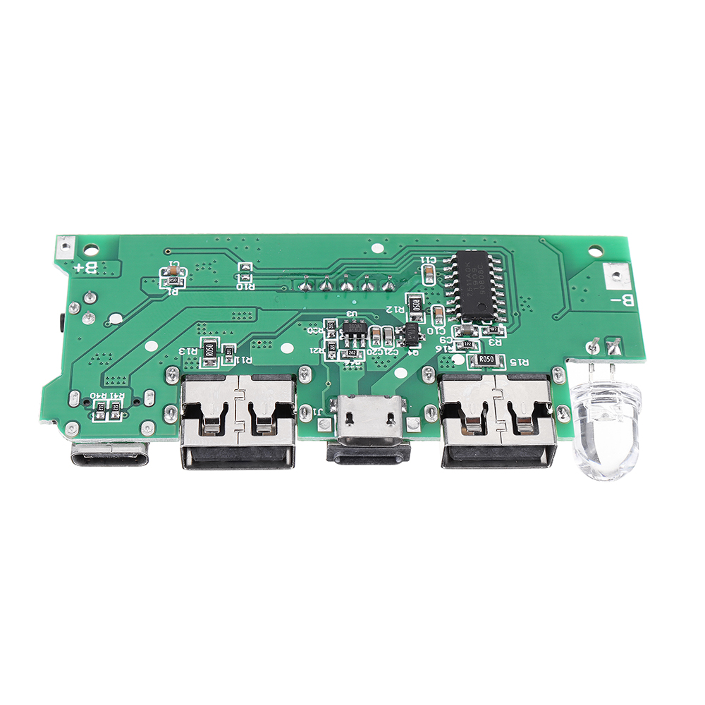 Dual-USB-5V-21A-Micro-Type-C-for-DIY-Power-Bank-18650-Charger-Board-with-LED-Overcharge-Overdischarg-1578395