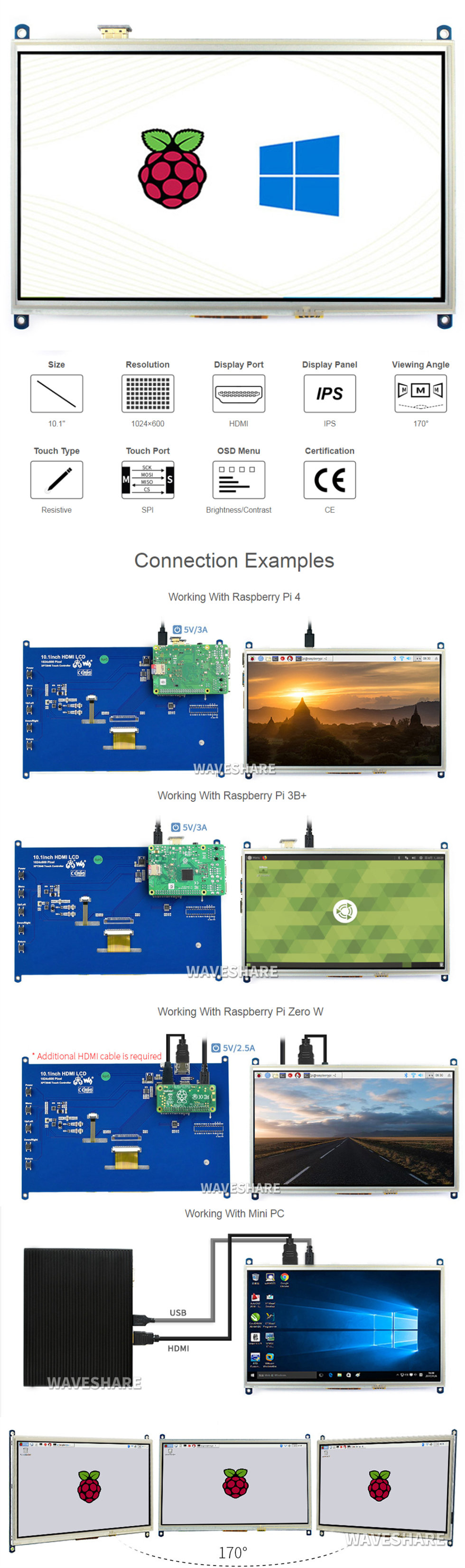 101inch-1024times600-HDMI-IPS-Resistive-Touch-Screen-LCD-Supports-Raspberry-PiPC-1701765