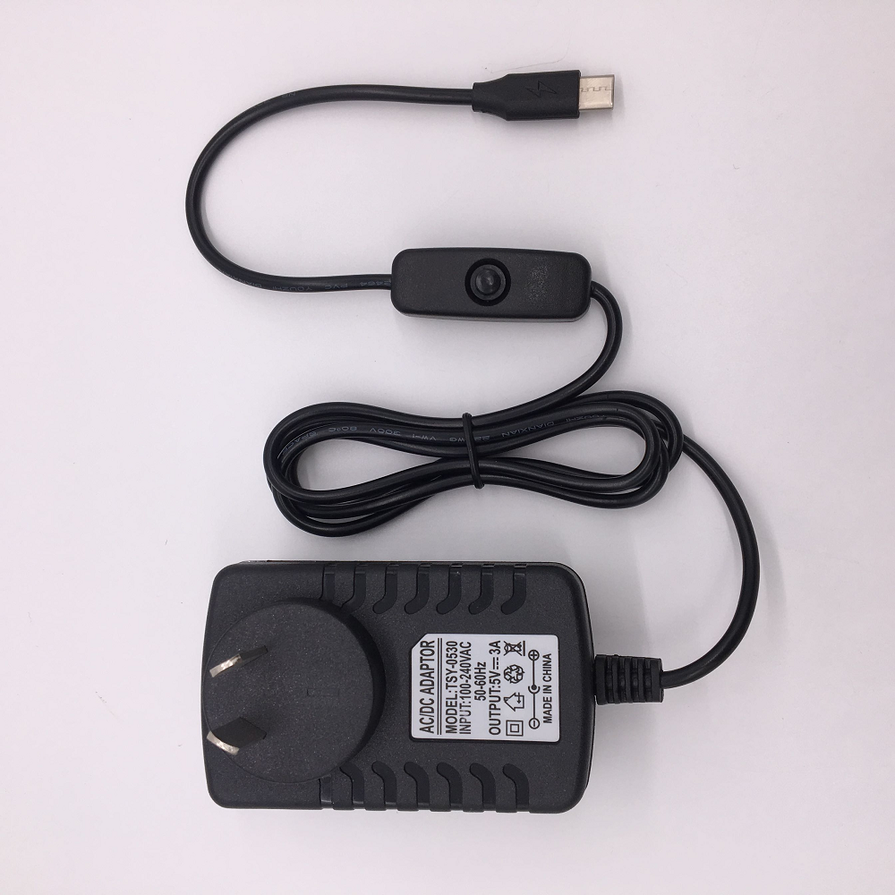 🇹🇳 Cable USB vers Type C 5V 3A avec interrupteur ON/OFF Pi4