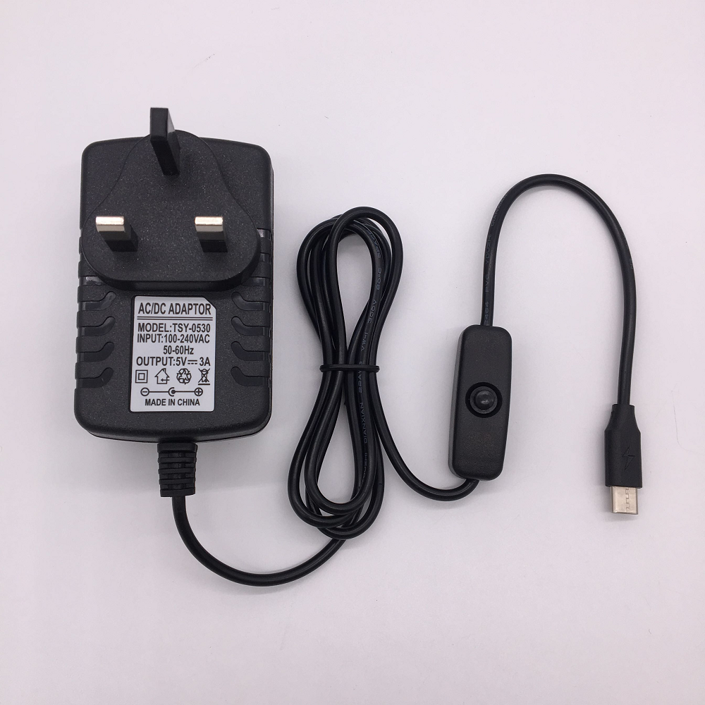 🇹🇳 Cable USB vers Type C 5V 3A avec interrupteur ON/OFF Pi4 🇹🇳  Meilleure prix Tunisie 🇹🇳