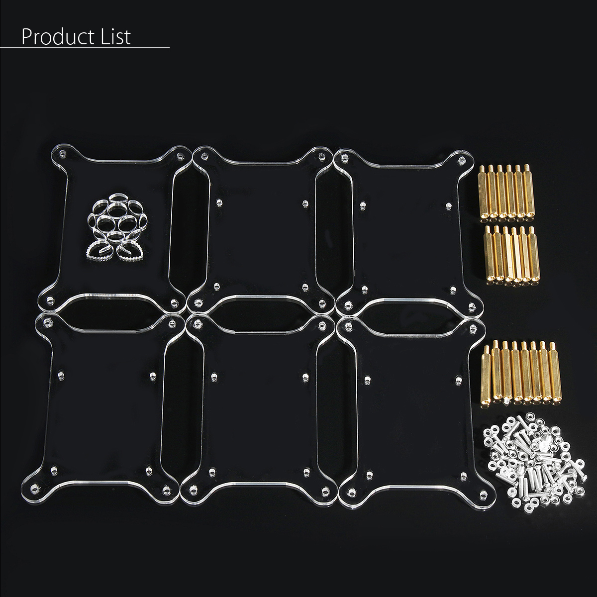 Clear-Acrylic-5-Layer-Cluster-Case-Shelf-Stack-For-Raspberry-Pi-432-B-and-B-1156903