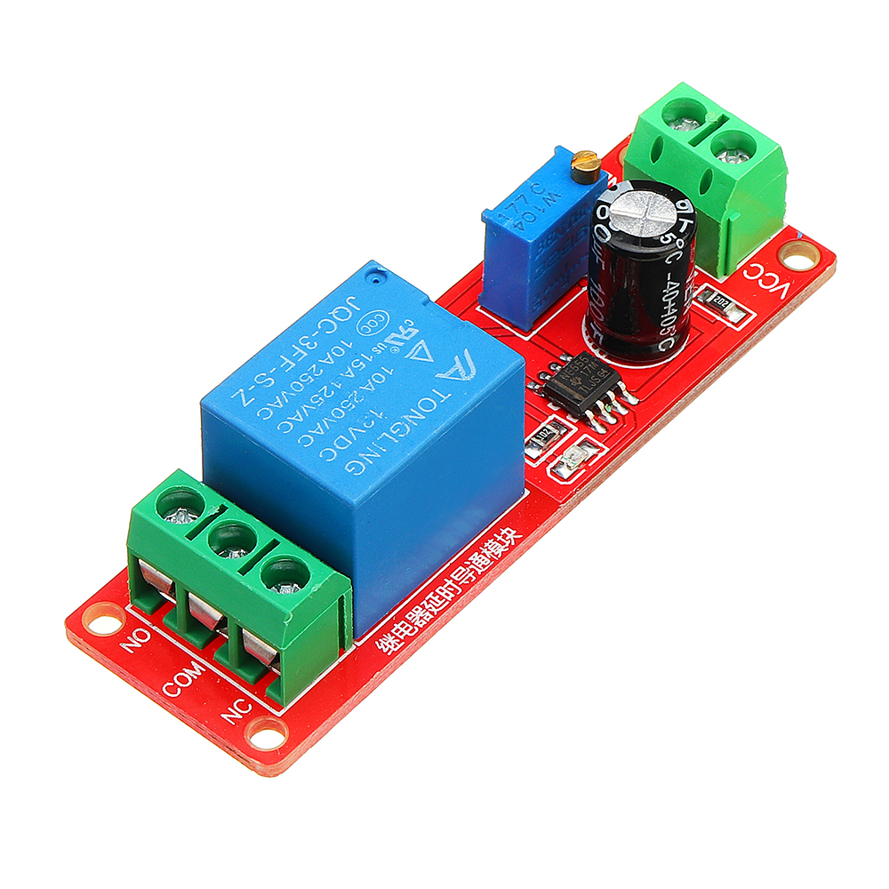 Modulo relè temporizzato ne555 12v con ritardo regolabile 0 a 10