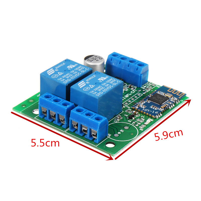 2-Kanal-Relaismodul-Bluetooth-40-BLE-Schalter-für-Apple-Android-Telefon-IOT-1270553