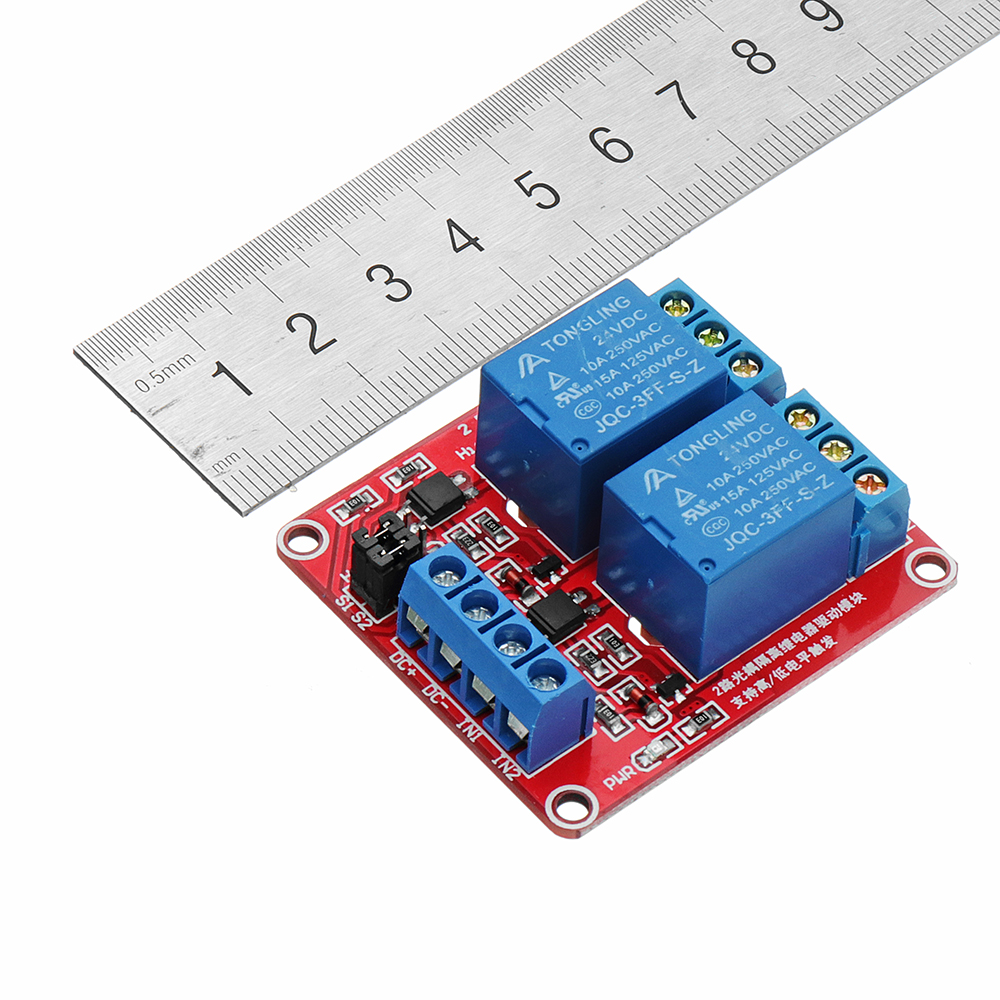 3Pcs-24V-2-Channel-Level-Trigger-Optocoupler-Relay-Module-Power-Supply-Module-Geekcreit-for-Arduino--1351452