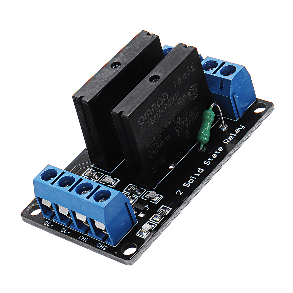 3pcs-2-Channel-12V-Relay-Module-Solid-State-High-Level-Trigger-240V2A-Geekcreit-for-Arduino---produc-1373942