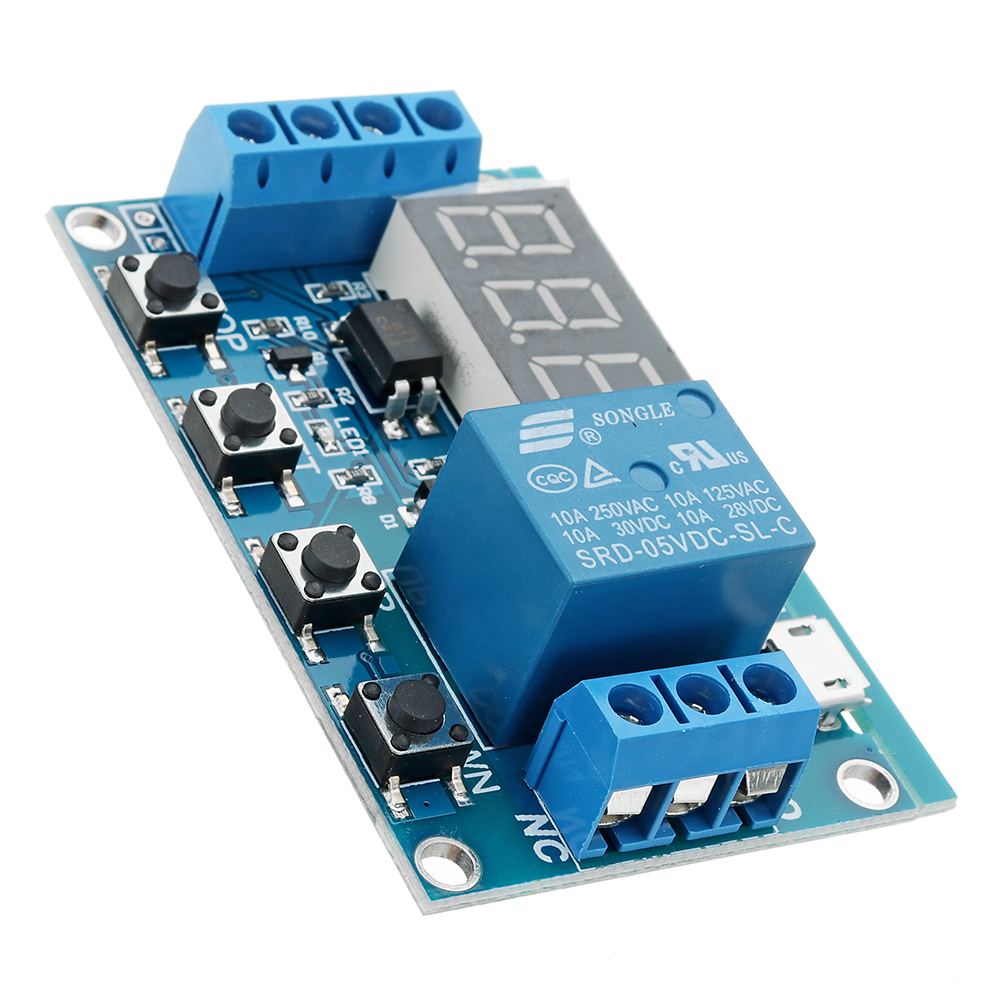 DC-6V-To-30V-One-Way-Relay-Module-Delay-Power-Off-Disconnection-Trigger-Delay-Cycle-Timing-Circuit-S-1308417