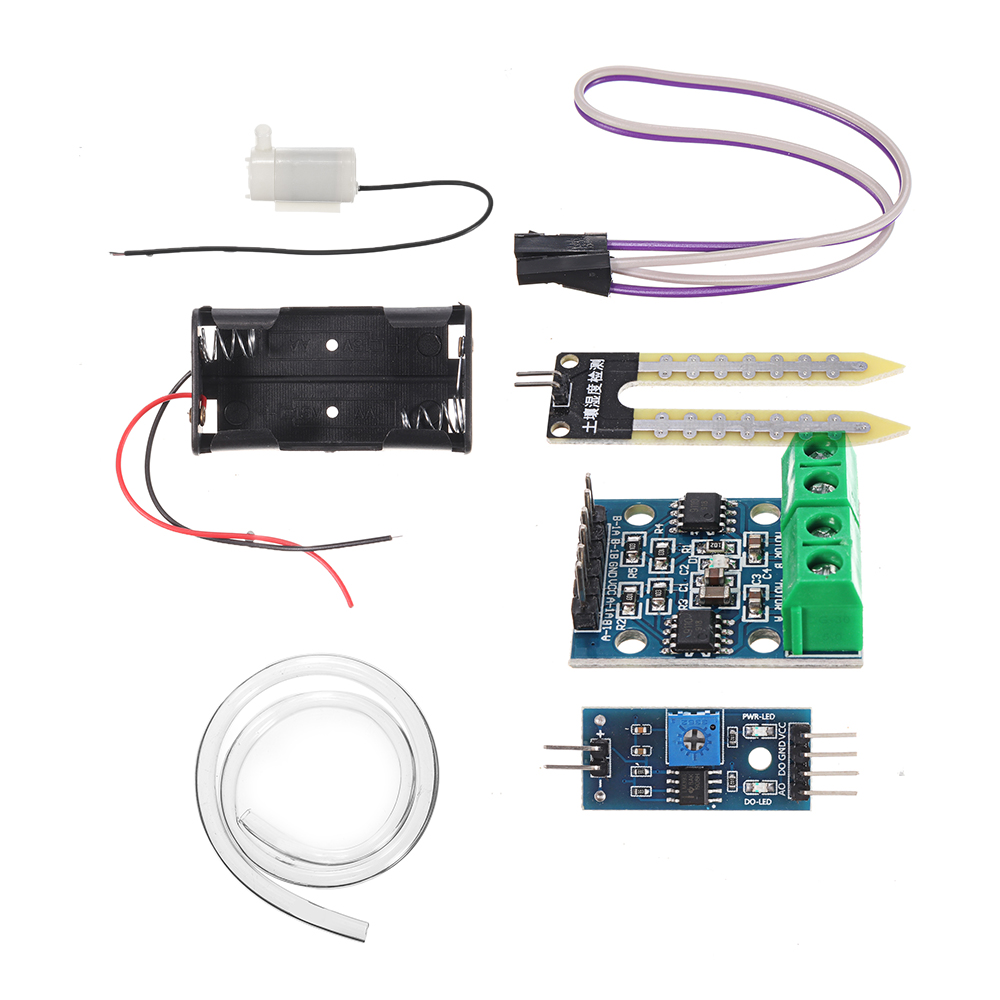 DIY Automatic Irrigation Module Kit System Soil Moisture Sensor Detection  Automatic Water Watering Pump Pumping